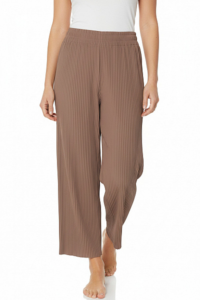 Y.A.S Dámské Hnědé Plisované široké Kalhoty Volnočasové Vel. M
