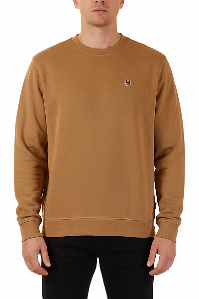 Ted Baker Pánská Bavlněná Mikina Přes Hlavu Jednobarevná Crewneck Velikost EU 6