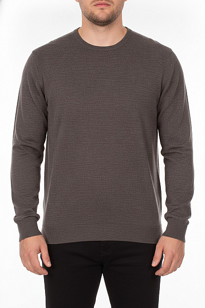 LAWRENCE GREY Pánský Vlněný Svetr S Dlouhým Rukávem Basic šedý Vel. XXL