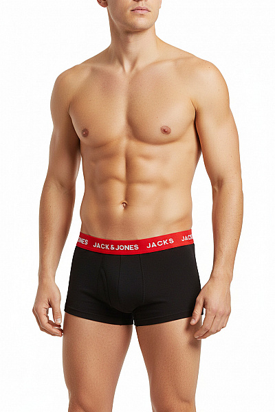 JACK & JONES Pánské Bavlněné Boxerky černé Vel. M
