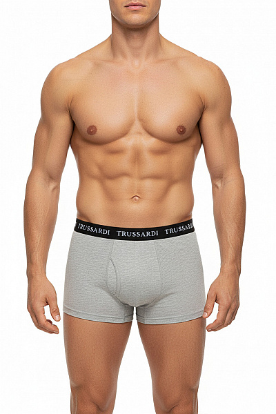 Trussardi Pánské Bavlněné Boxerky šedé