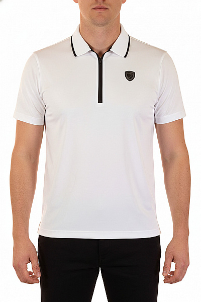 Blauer. Pánské Tričko S Límečkem A Krátkým Rukávem Bílé Vel. M