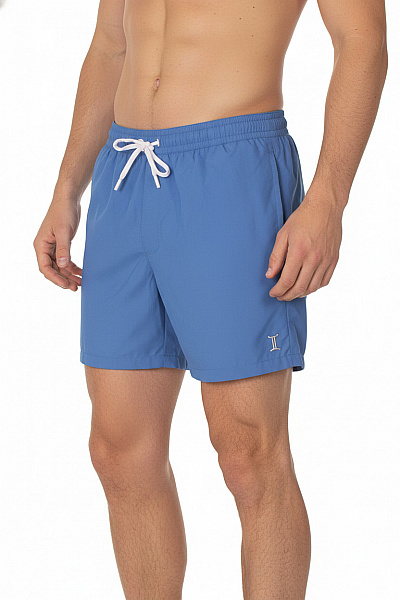 Gemini Pánské Modré Plavecké Kraťasy S Kapsami A Gumou V Pase Vel. S