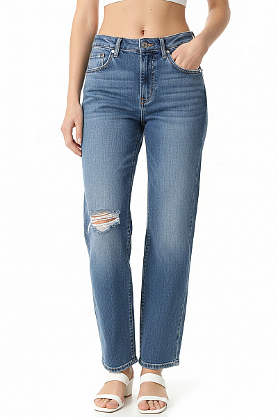 Reserved Dívčí Džíny Modré Bavlněné Roztrhané Rovné Velikost 134