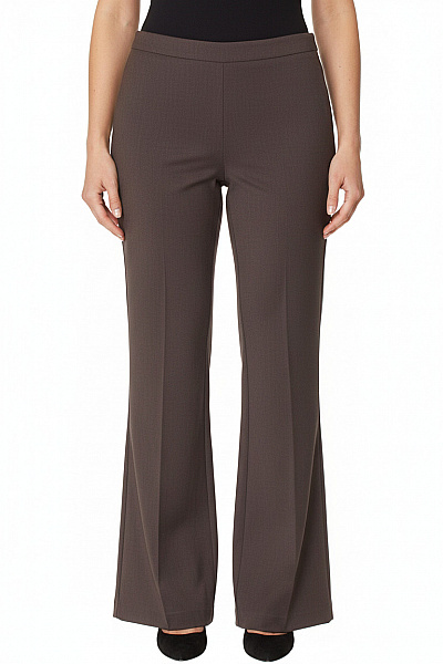 Rinascimento Dámské Elegantní Hnědé Zvonové Kalhoty S Vysokým Pasem Velikost M