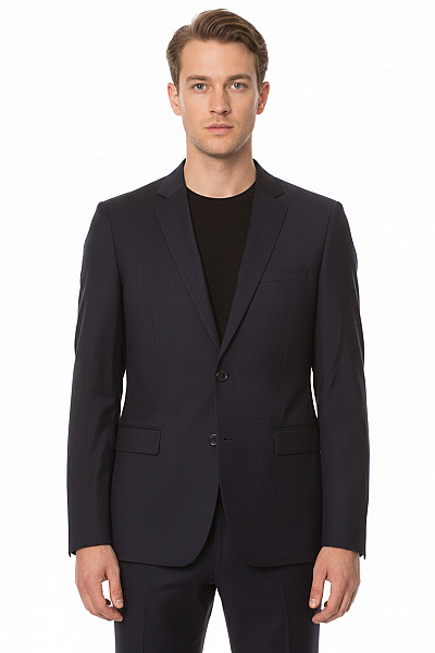 Hugo Boss Pánské Oblek Polyesterové Černé Vel. DE 48