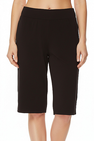 Dámské Kraťasy Volnočasové černé S Kapsami Velikost 2XL