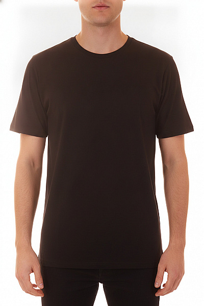 JACK & JONES Pánské Tričko S Krátkým Rukávem Basic Bavlněné černé Jednobarevné