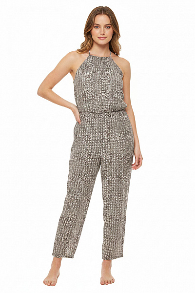 MORE & MORE Dámský Letní Overal Bez Rukávů S Potiskem Vel. #36