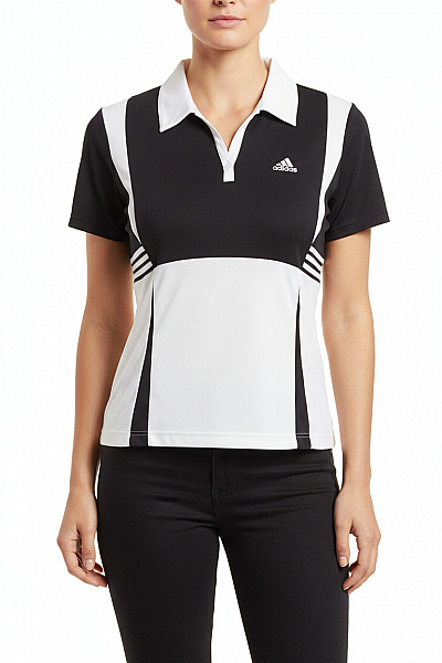 ADIDAS Dámské černé Polo Tričko S Krátkým Rukávem A Límečkem Sportovní Vel. 40