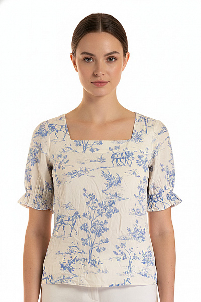 Nymph Dámská Halenka S Krátkým Rukávem A Potiskem Velikost M