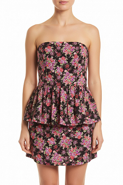 Dorothy Perkins šaty Bez Rukávů Květované Volnočasové Letní Bavlněné Vel. 40