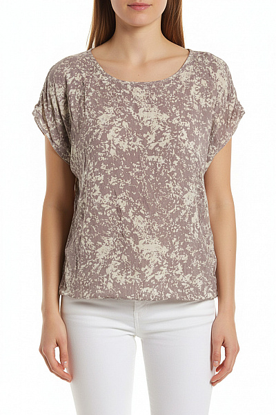 SECOND FEMALE Dámská Halenka S Krátkým Rukávem A Potiskem Velikost S