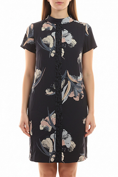 Next Dámské šaty Květované Krátký Rukáv Volnočasové Letní Vel. EU M