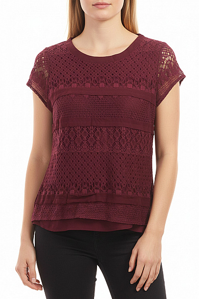 Marks & Spencer Dámská Halenka Krátký Rukáv Krajková Bavlněná Boho Letní Vel. EU 40