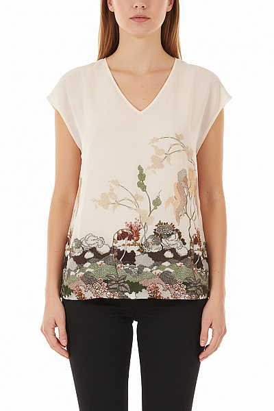 Ted Baker Dámská Halenka Bez Rukávů S Potiskem Květinová Velikost EU XS