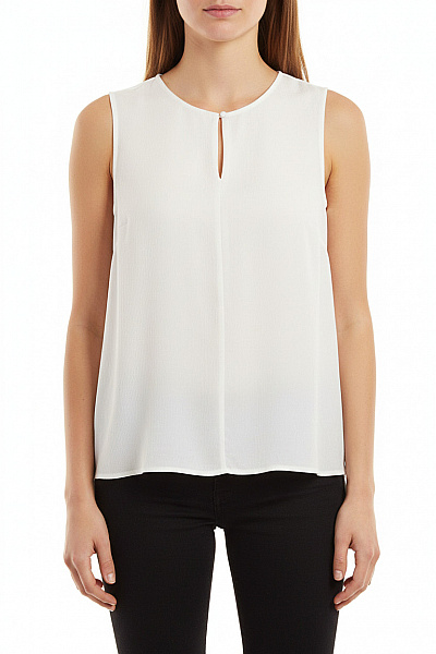 Orsay Bílá Halenka Bez Rukávů Elegantní Polyesterová Velikost EU 38