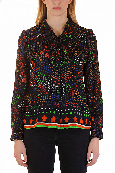 Emily Van Den Bergh Dámská Košile S Dlouhým Rukávem A Potiskem Vel. EU 42