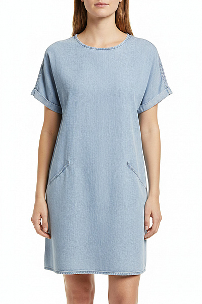 Joules Dámské Džínové šaty Krátký Rukáv Volnočasové Letní Velikost M