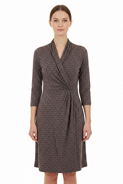 NOA NOA Dámské Zavinovací šaty S Krátkým Rukávem A Potiskem Vel. S