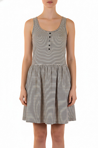 OBJECT Dámské šaty Bez Rukávů Pruhované Volnočasové Letní Vel. XS