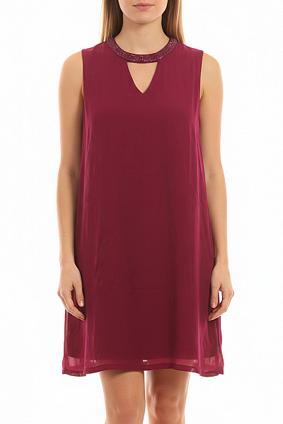 ONLY Dámské šaty Bez Rukávů Fialové Elegantní Koktejlové Letní Velikost 40