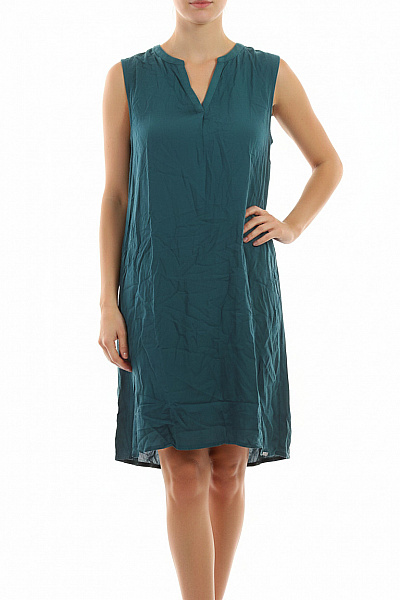 S.OLIVER Dámské šaty Bez Rukávů Volnočasové Zelené Viskózové Velikost 38