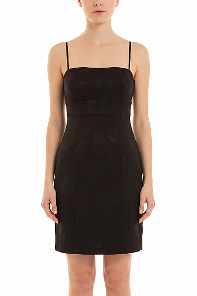 SISLEY šaty Bez Rukávů černé Elegantní Koktejlové Pouzdrové Na Ramínka Velikost XS