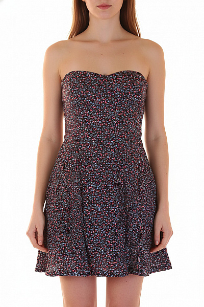 SUPERDRY šaty Bez Rukávů Květované Letní Bavlněné Velikost S