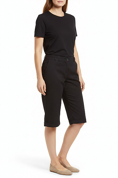 Reiss Dámské Elegantní Kraťasy černé S Páskem Pod Kolena Volnočasové Velikost 12