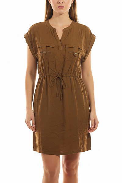 ONLY Dámské šaty S Krátkým Rukávem A Páskem Safari Vel. 40
