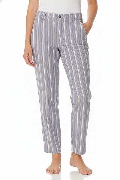 Hollister Dámské Pruhované Volnočasové Kalhoty Bavlněné S Kapsami Velikost S