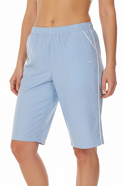 Reebok Dámské Modré Sportovní Kraťasy Tříčtvrteční S Bočními Kapsami Velikost L