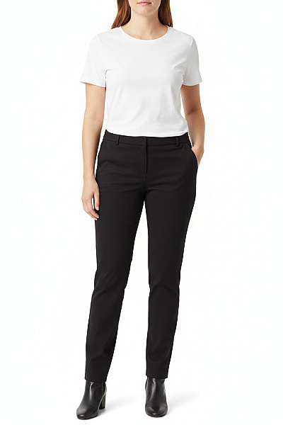 Massimo Dutti Dámské Elegantní Dlouhé černé Kalhoty Volnočasové Rovné Vel. 40