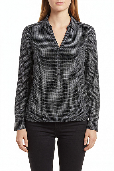 OPUS Dámská Halenka S Dlouhým Rukávem A Potiskem Vel. 36