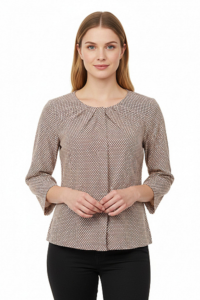 COS Dámská Košile Puntíkovaná S Volánky Elegantní Bavlněné Velikost 36