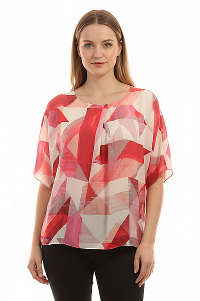 Calvin Klein Dámská Halenka S Krátkým Rukávem A Potiskem Růžová Vel. M