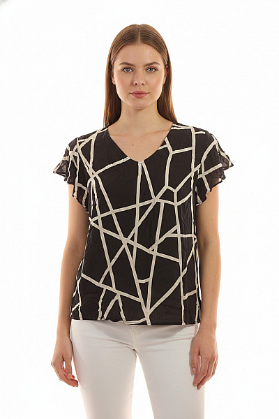 Cartoon Dámská Halenka S Krátkým Rukávem A Potiskem Velikost EU 38