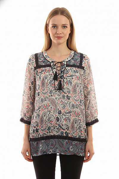 Next Dámská Halenka S Dlouhým Rukávem A Potiskem Boho Vel. EU 36