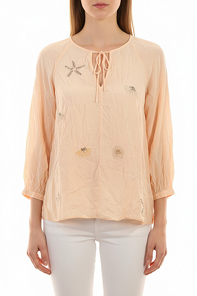 Other Stories Oranžová Halenka S Dlouhým Rukávem A Kamínky Vel. EU 36