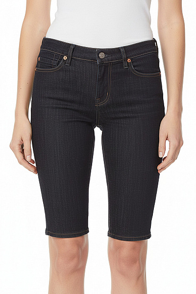 7 For All Mankind Dámské Džínové Kraťasy Volnočasové S Kapsami Velikost EU 26