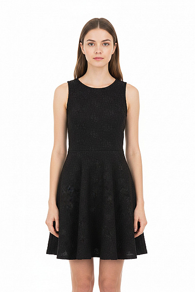 River Island šaty Bez Rukávů černé Krajkové Koktejlové Vel. 34