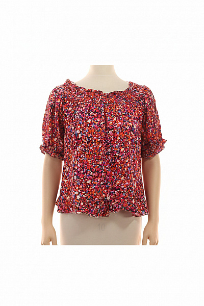 Next Dámská Halenka S Krátkým Rukávem A Potiskem Květinová Vel. 40