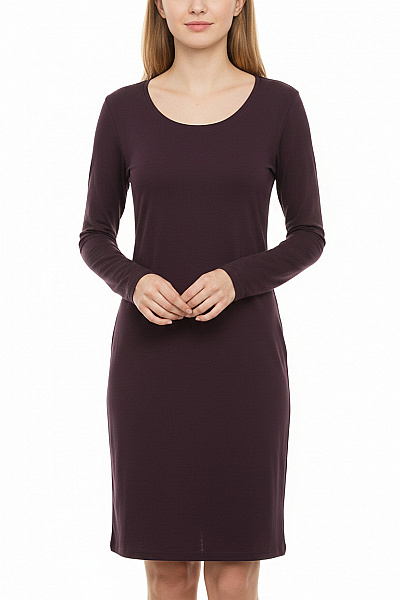 InWear Dámské šaty S Dlouhým Rukávem Jednoduché Viskózové Velikost 38