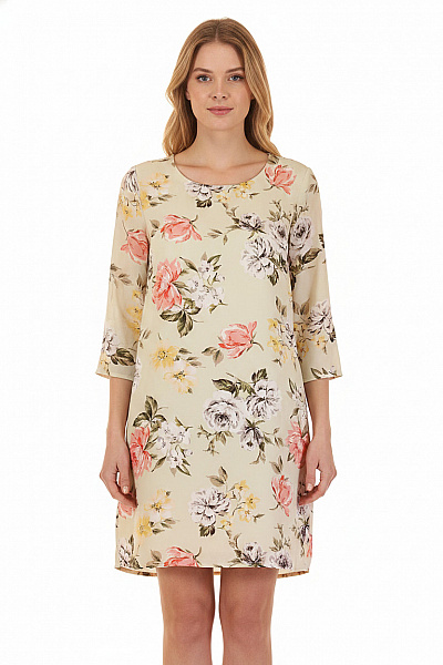 ONLY Dámské šaty Květované Krátký Rukáv Volnočasové Jarní Vel. 36