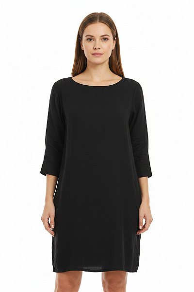 Won Hundred Dámské šaty Krátký Rukáv Volnočasové černé Vel. 42