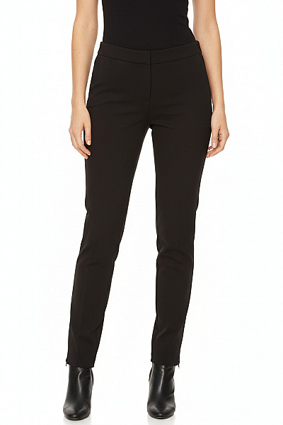 MOTIVI Dámské Elegantní černé Kalhoty S Rozparkem Polyesterové Vel. 34