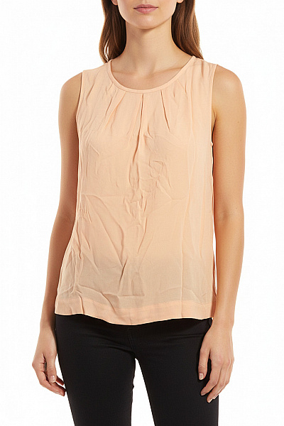 HALLHUBER Dámská Halenka Bez Rukávů Lososová Velikost 38