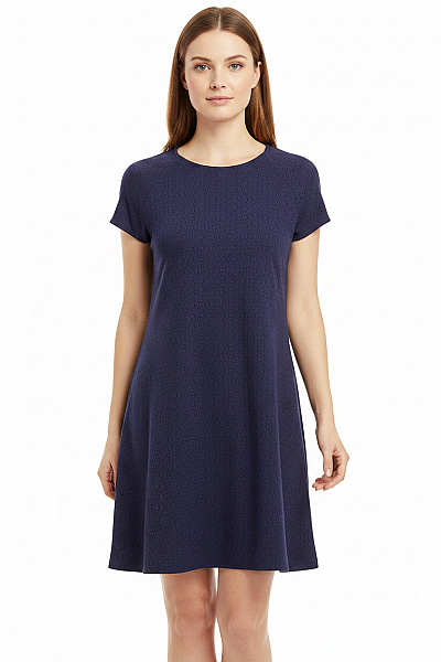 River Island Dámské šaty Modré Tričkové Volnočasové Jednoduché Krátké Velikost 38