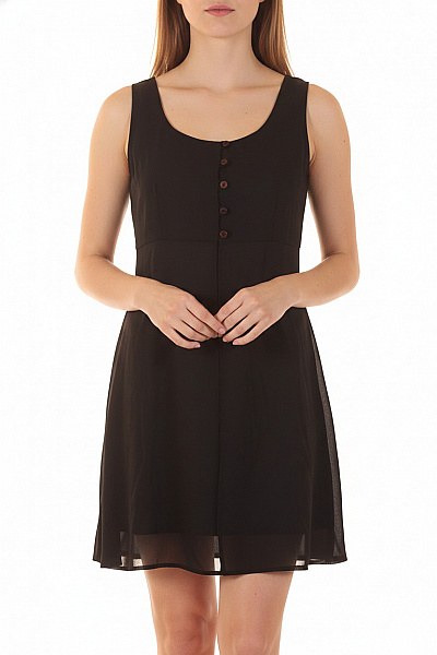 Topshop Černé šaty Bez Rukávů Průsvitné Elegantní Velikost 10